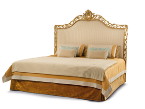 CROMIE - Upholstered fabric bed with high headboard _ Bellotti Ezio